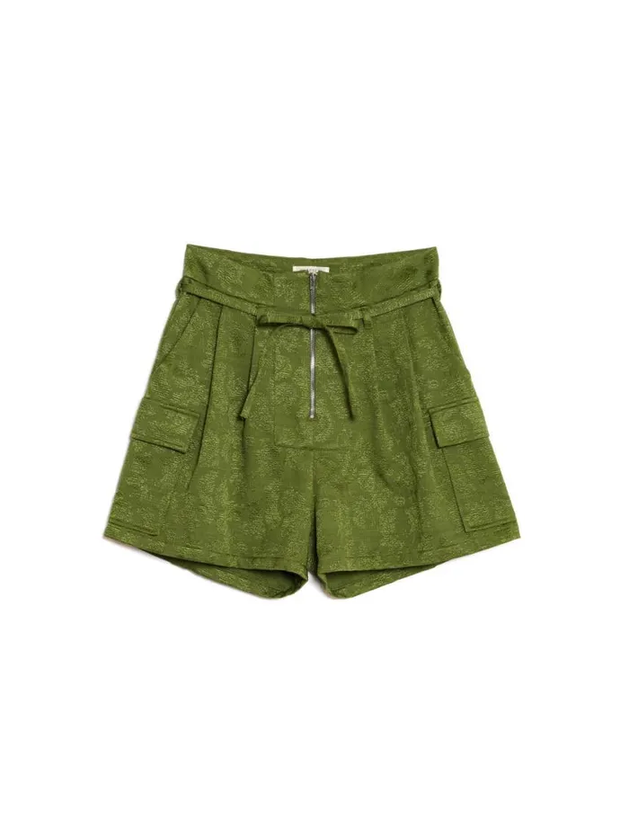 Women Sister Jane Bottoms Ghospell Lina HighWaisted Shorts Moss Green