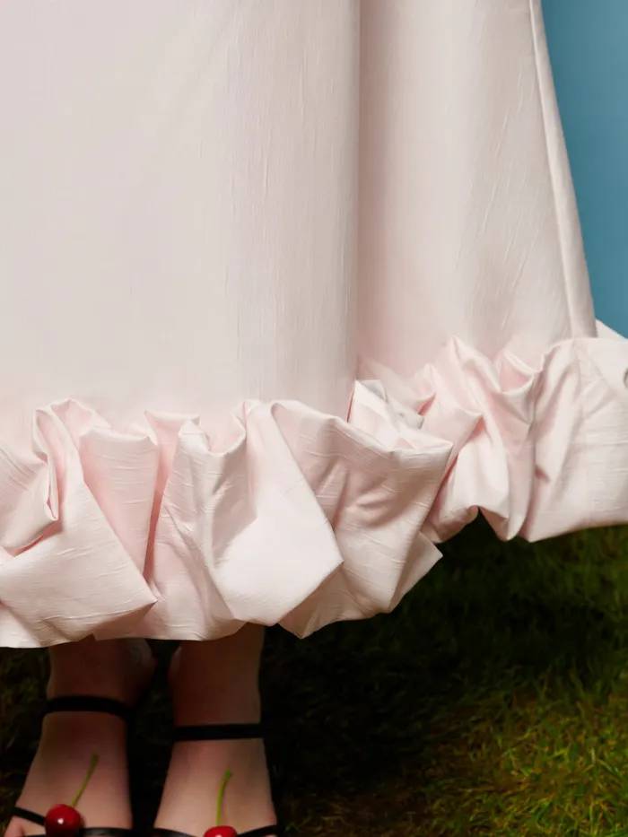 Women Sister Jane Dresses Tilly Taffeta Midi Dress Pale Pink