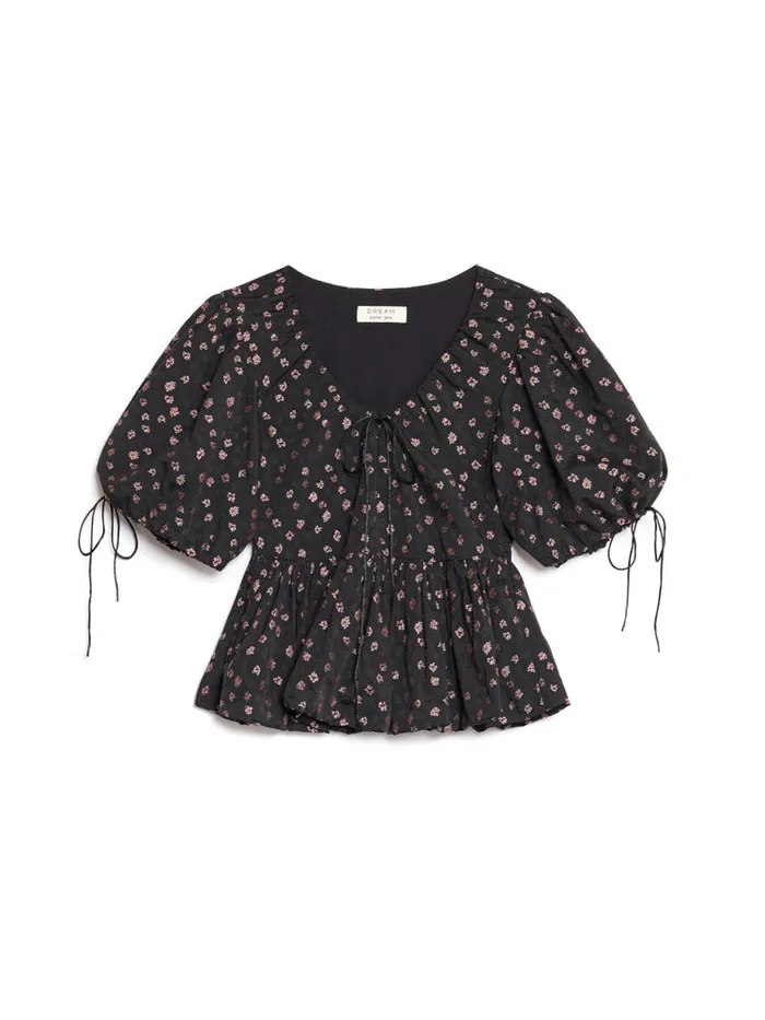 Women Sister Jane Tops DREAM Pepper Floral Top Pink Folral Black