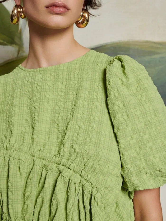 Women Sister Jane Tops Ghospell Lia Ruched Top Bright Green