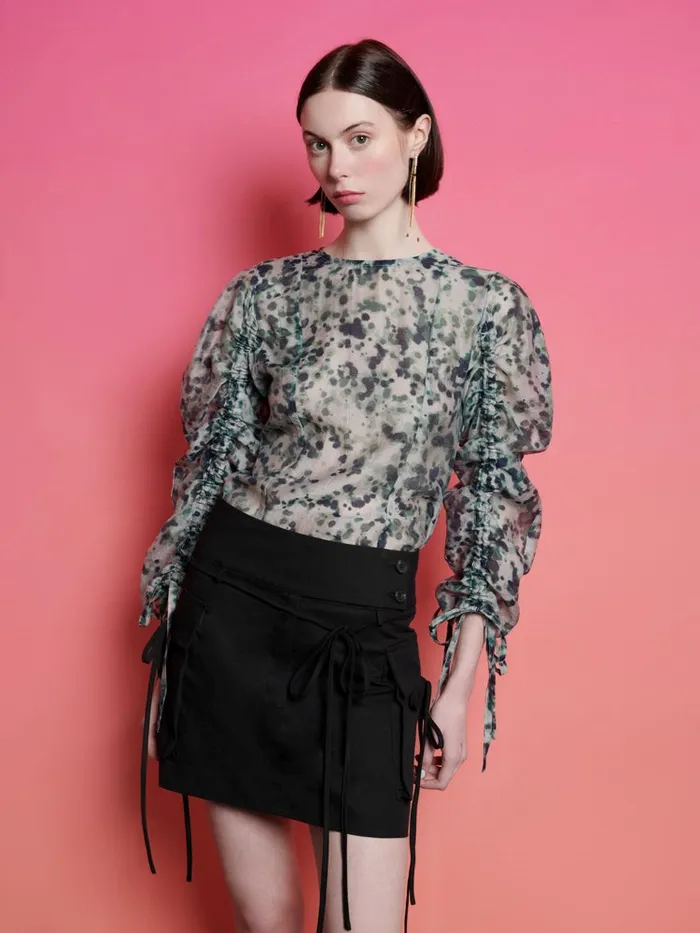 Women Sister Jane Tops Ghospell Nina Printed Top Aquarelle