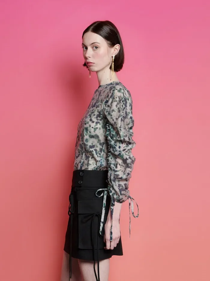 Women Sister Jane Tops Ghospell Nina Printed Top Aquarelle