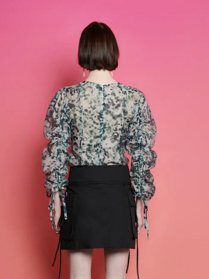 Women Sister Jane Tops Ghospell Nina Printed Top Aquarelle