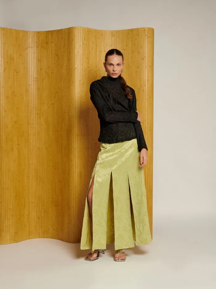 Women Sister Jane Tops Ghospell Sabine Draped Top Coal Black