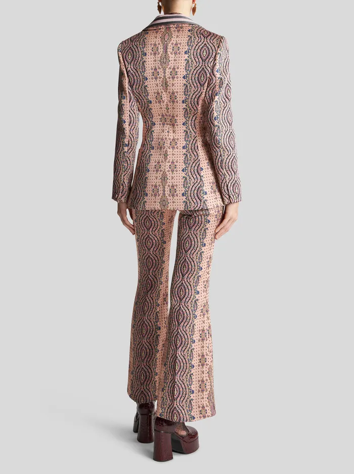Women Slim Jacquard Jacket With Polka Dots Etro Jackets