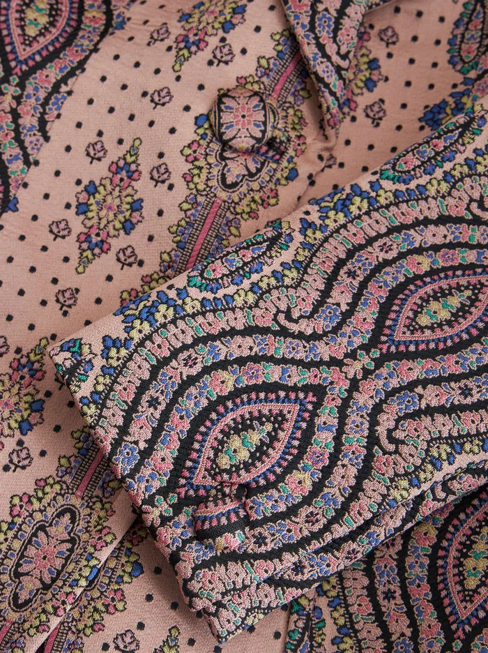 Women Slim Jacquard Jacket With Polka Dots Etro Jackets