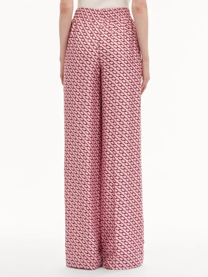 Women Small Oscar ChainLink Pant Beet Pink Oscar De La Renta Pants and Skirts Women Small Oscar ChainLink Pant Beet Pink Oscar De La Renta Pants and Skirts