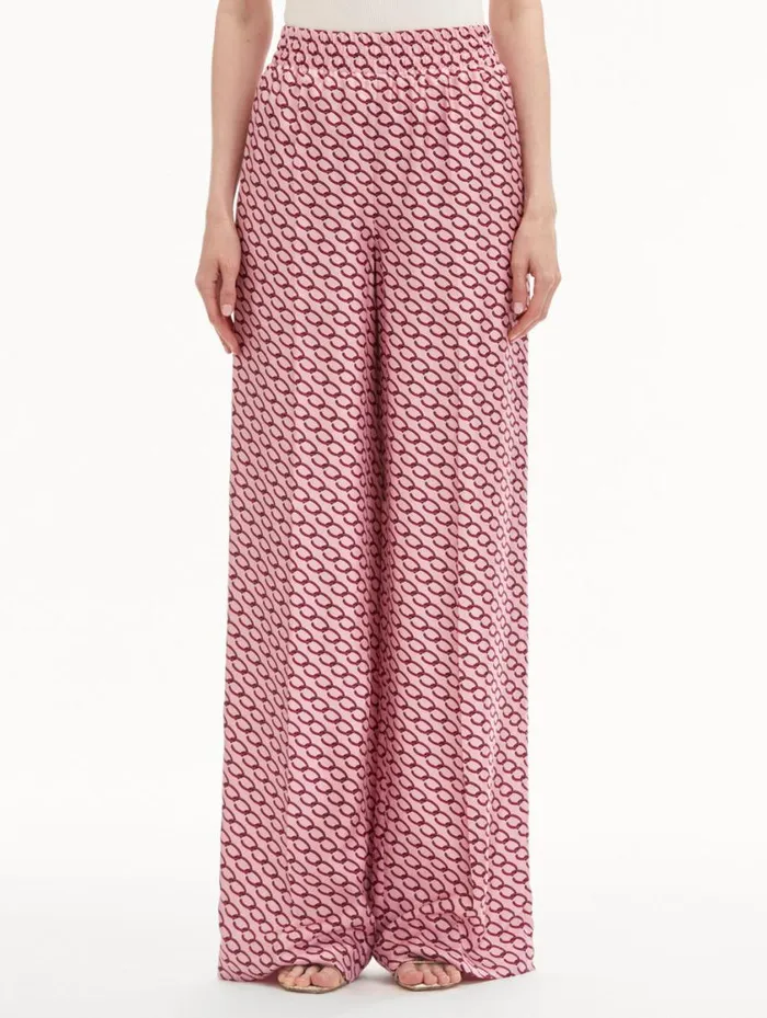 Women Small Oscar ChainLink Pant Beet Pink Oscar De La Renta Pants and Skirts Women Small Oscar ChainLink Pant Beet Pink Oscar De La Renta Pants and Skirts