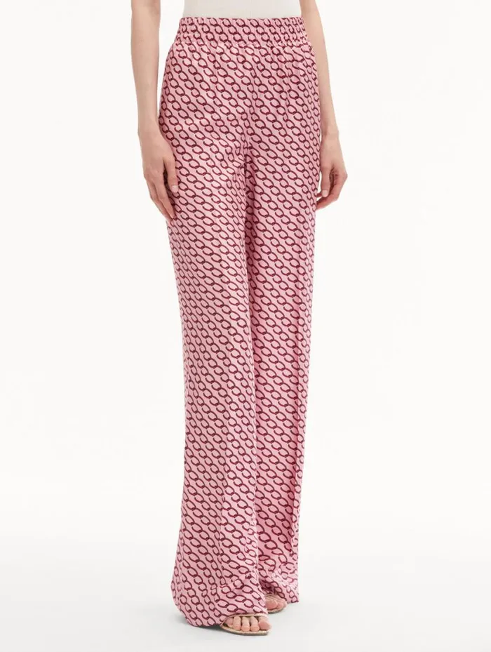 Women Small Oscar ChainLink Pant Beet Pink Oscar De La Renta Pants and Skirts Women Small Oscar ChainLink Pant Beet Pink Oscar De La Renta Pants and Skirts