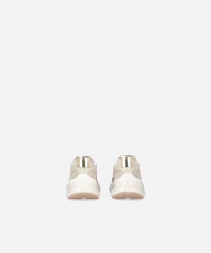 Women Sneakers Pinko Ariel Sneakers With Logo And Leather And Suede Details Nudewhite Women Sneakers Pinko Ariel Sneakers With Logo And Leather And Suede Details Nudewhite