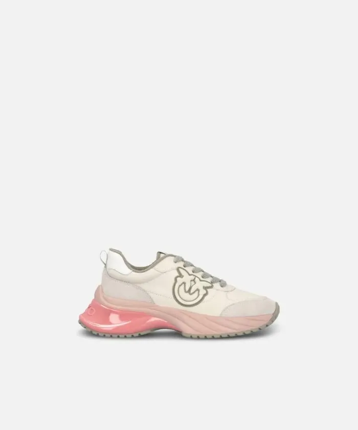 Women Sneakers Pinko Multicoloured ARIEL Sneakers With Suede Details Egg