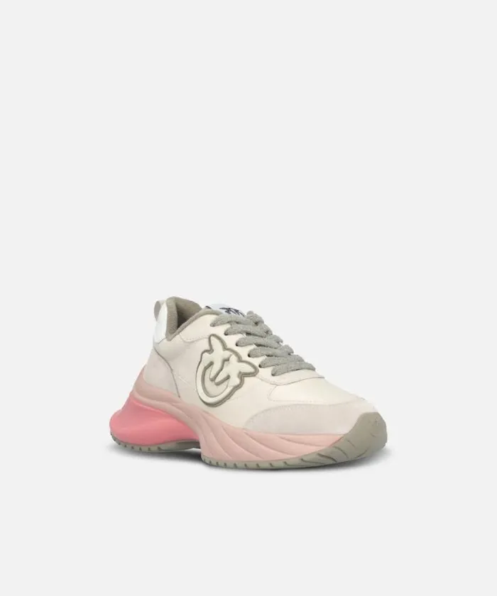 Women Sneakers Pinko Multicoloured ARIEL Sneakers With Suede Details Egg Women Sneakers Pinko Multicoloured ARIEL Sneakers With Suede Details Egg