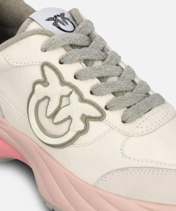 Women Sneakers Pinko Multicoloured ARIEL Sneakers With Suede Details Egg Women Sneakers Pinko Multicoloured ARIEL Sneakers With Suede Details Egg