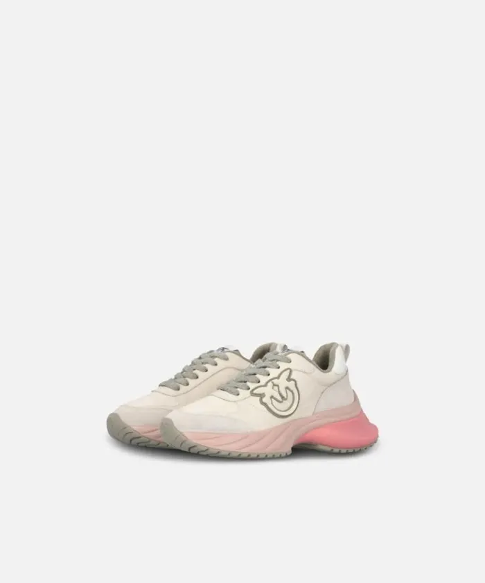 Women Sneakers Pinko Multicoloured ARIEL Sneakers With Suede Details Egg Women Sneakers Pinko Multicoloured ARIEL Sneakers With Suede Details Egg