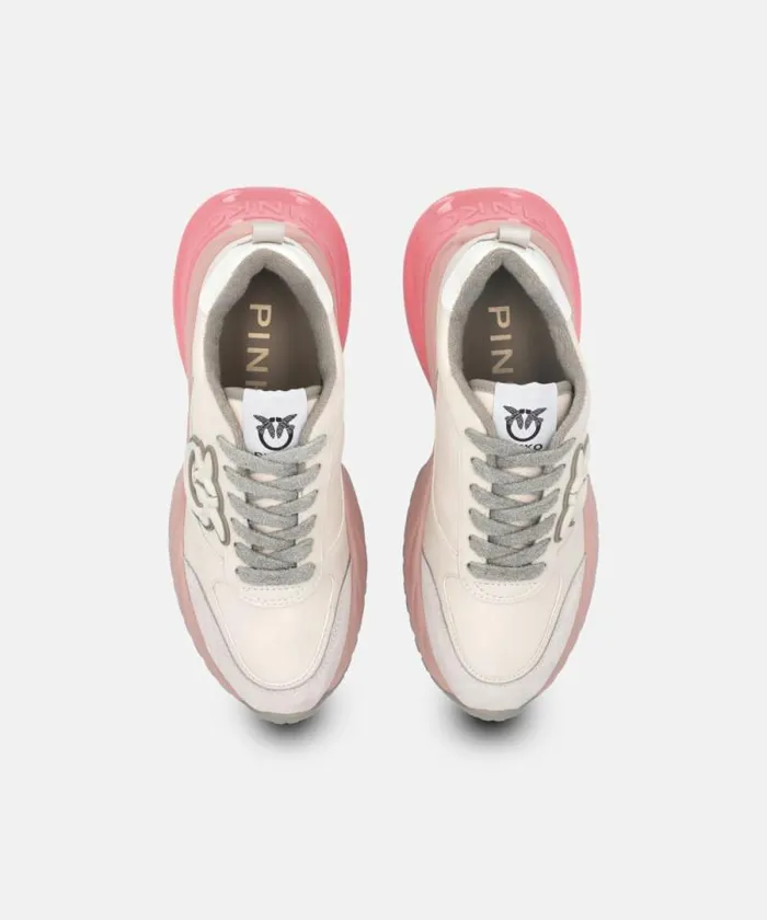 Women Sneakers Pinko Multicoloured ARIEL Sneakers With Suede Details Egg Women Sneakers Pinko Multicoloured ARIEL Sneakers With Suede Details Egg
