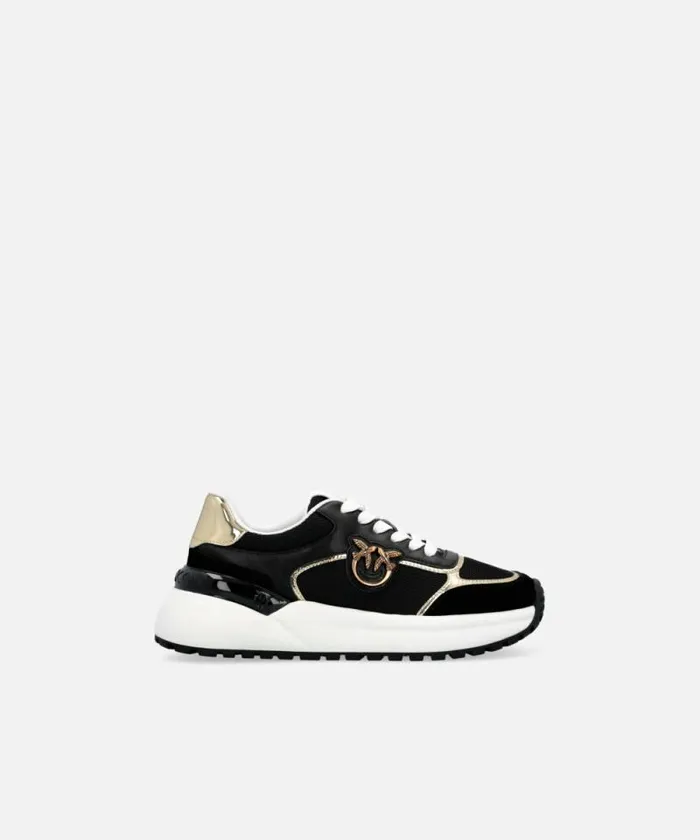 Women Sneakers Pinko Sneakers With Logo And Mirrorfinish Details Blackplatinumwhite Women Sneakers Pinko Sneakers With Logo And Mirrorfinish Details Blackplatinumwhite
