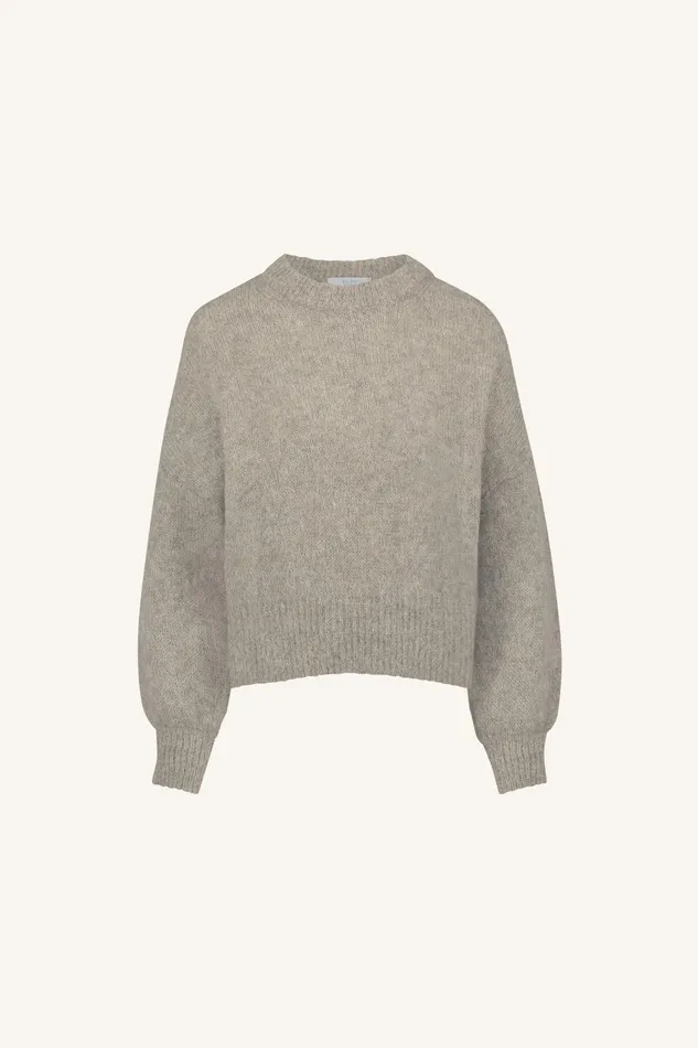 Women Sonny Natural Pullover Grey Melee Bybar Pullovers Women Sonny Natural Pullover Grey Melee Bybar Pullovers