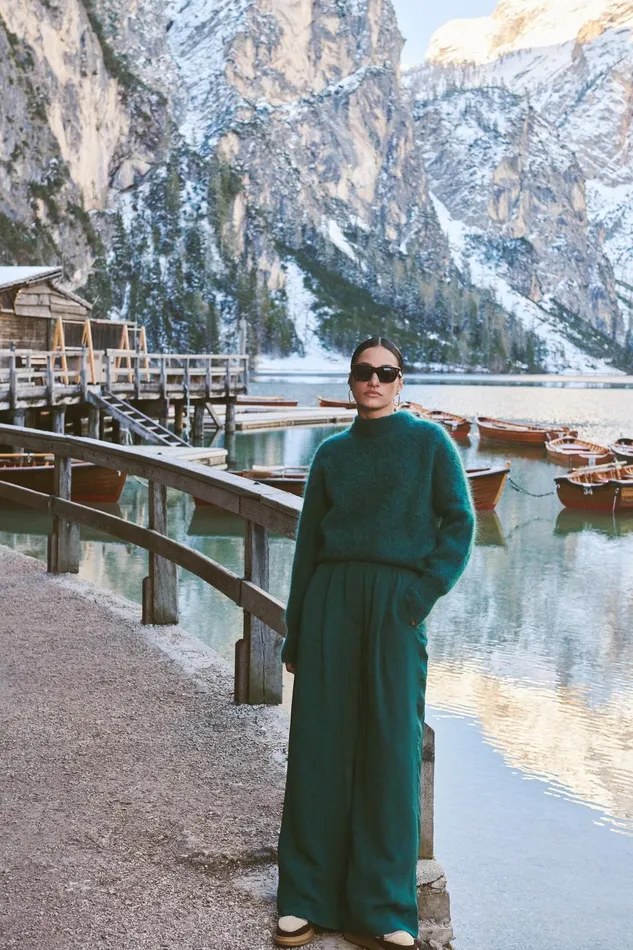 Women Sonny Pullover Dark Green Bybar Pullovers