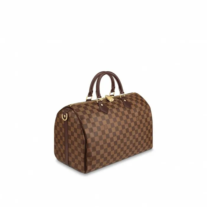 Women Speedy Bag Louis Vuitton Louis Vuitton Damier Ebene Canvas Speedy Bandouliere 35 N41366 8211 Louis Vuitton Handbag Store