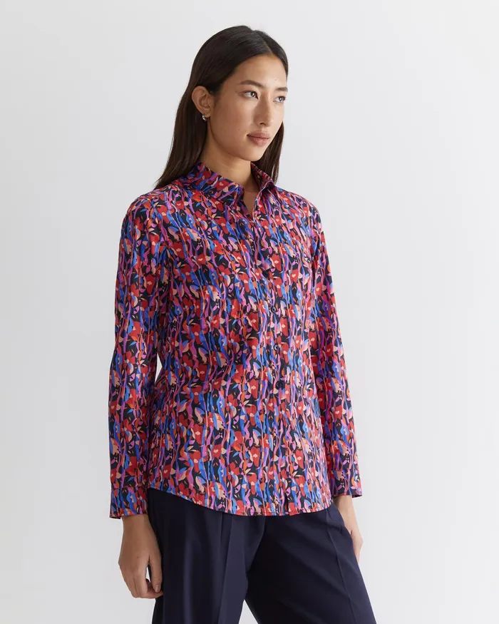Women Sportscraft Liberty Nayra Liberty Shirt Red Multi