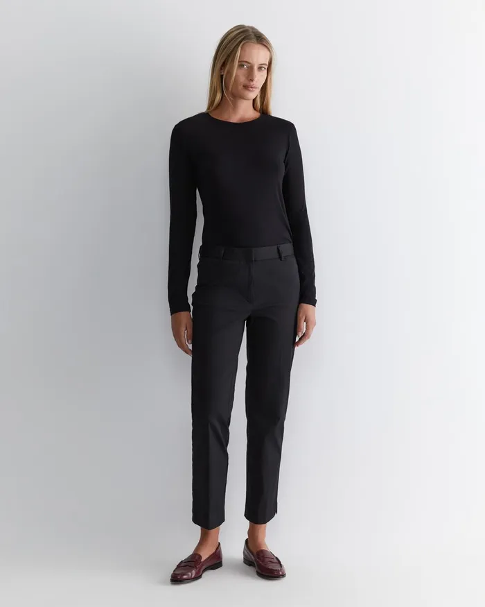 Women Sportscraft Pants Evie Straight Capri Pant Black