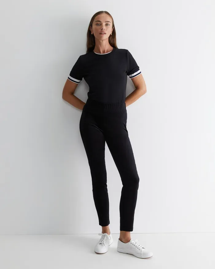Women Sportscraft Pants Felicity Velvet Pull On Pant Black