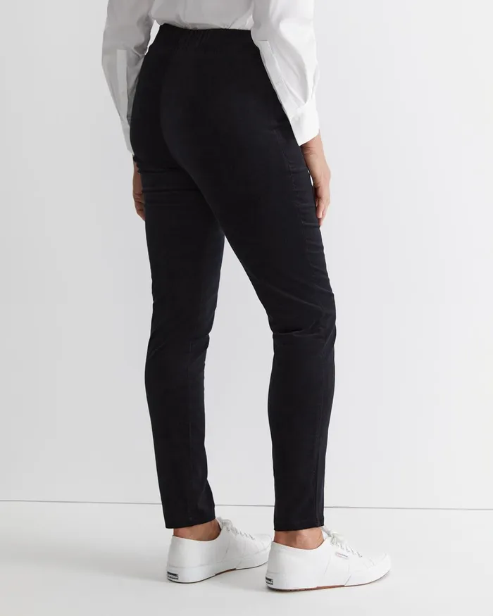 Women Sportscraft Pants Felicity Velvet Pull On Pant Black