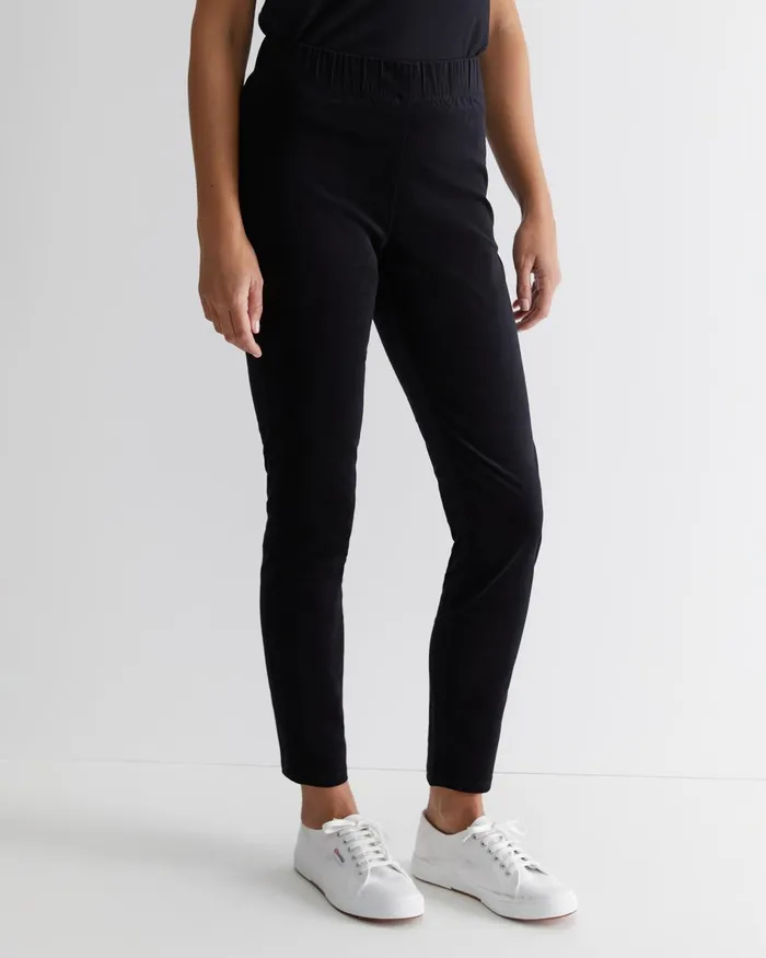Women Sportscraft Pants Felicity Velvet Pull On Pant Black