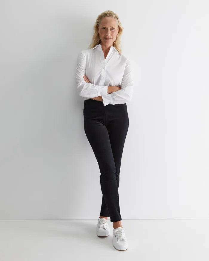 Women Sportscraft Pants Felicity Velvet Pull On Pant Black