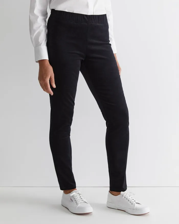 Women Sportscraft Pants Felicity Velvet Pull On Pant Black