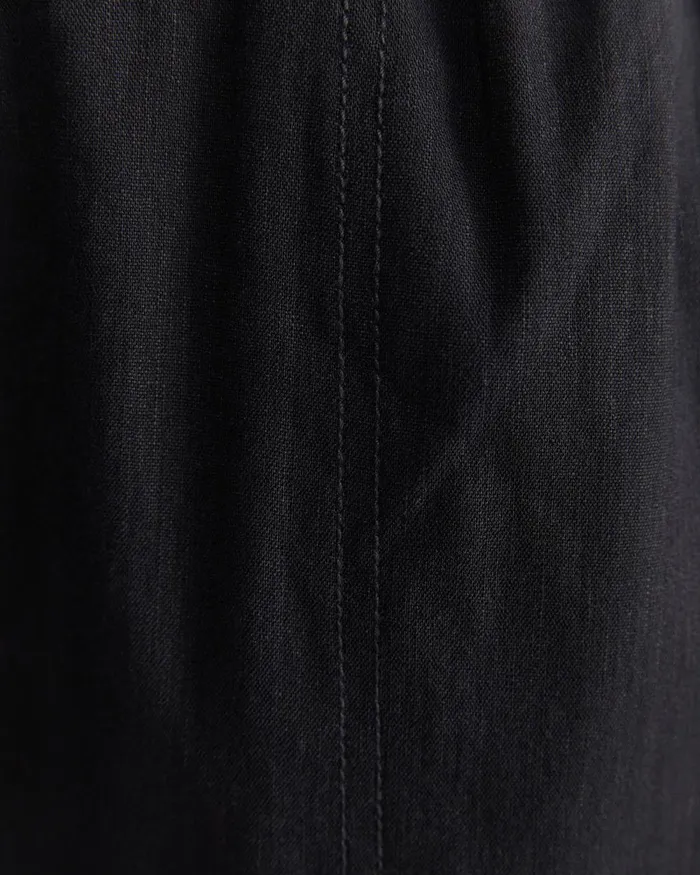 Women Sportscraft Pants Rosa Crop Linen Pant Black
