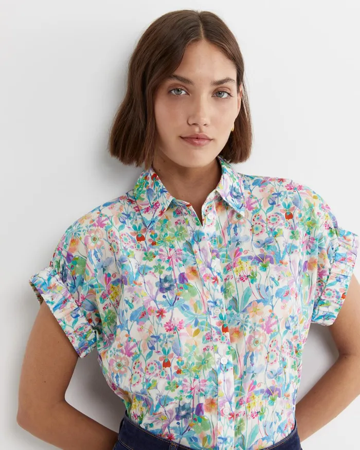 Women Sportscraft Shirts Proposal Short Sleeve Liberty Shirt Multi