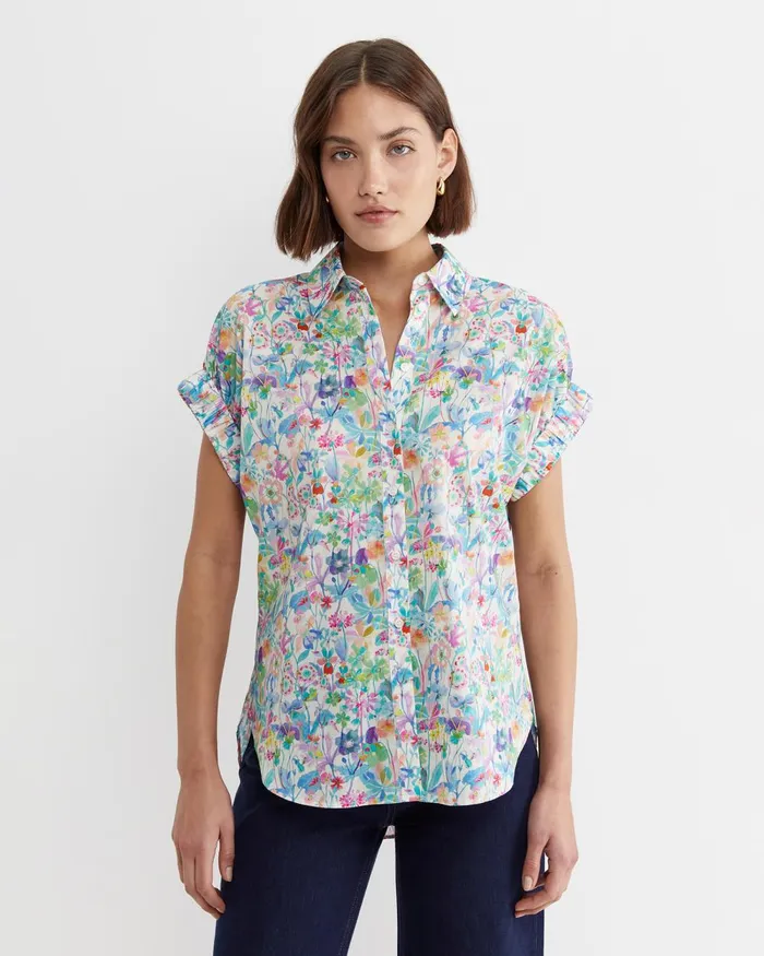 Women Sportscraft Shirts Proposal Short Sleeve Liberty Shirt Multi