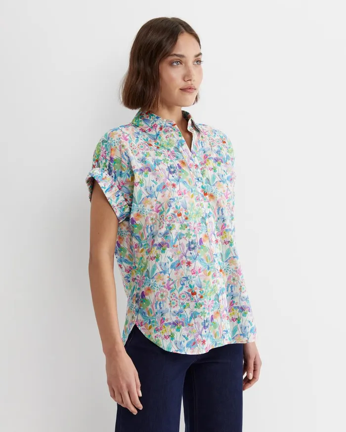 Women Sportscraft Shirts Proposal Short Sleeve Liberty Shirt Multi
