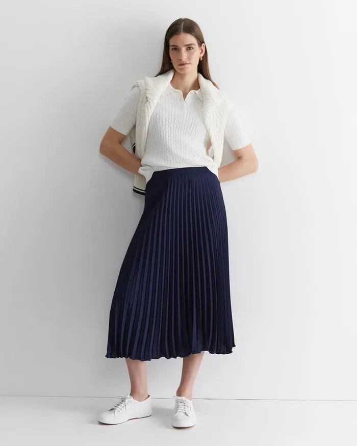 Women Sportscraft Tops and Tees Elka Cable Polo White