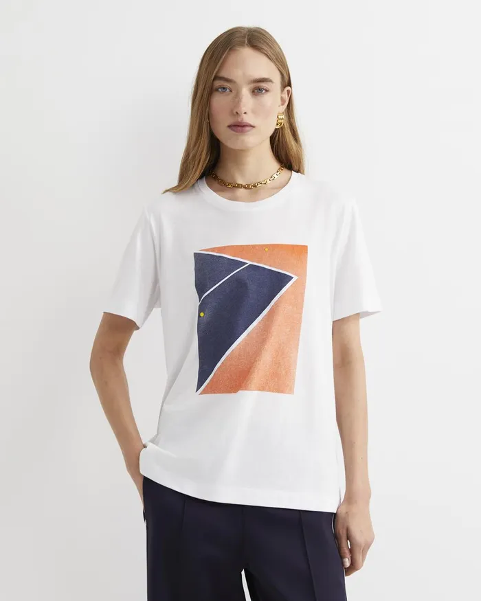 Women Sportscraft Tops and Tees Essential Short Sleeve Club Tee Whitemulti