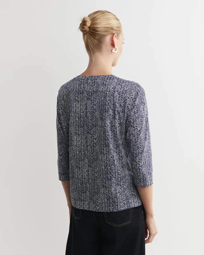 Women Sportscraft Tops and Tees Harriet Mercerised Tee Navy Multi