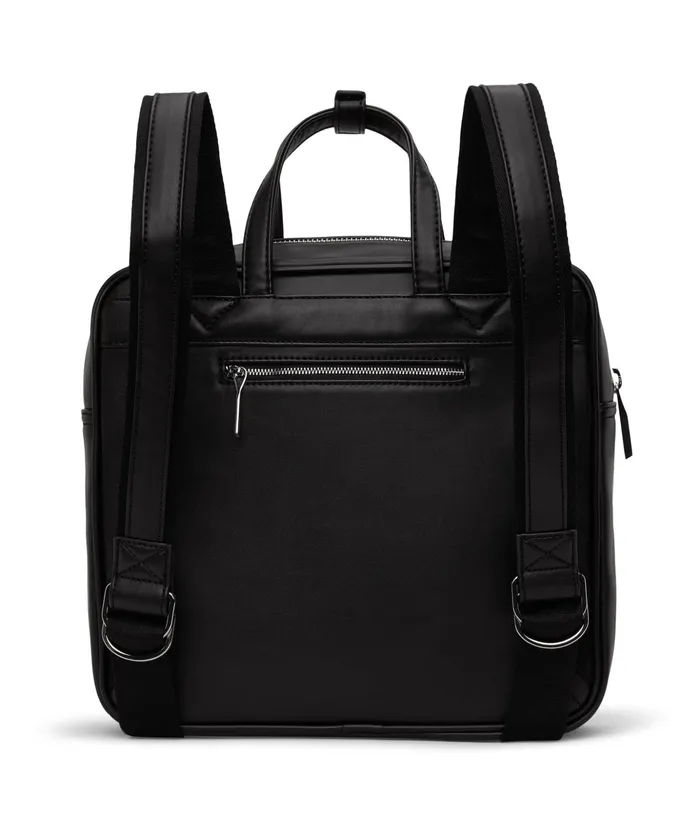 Women Suda Vegan Backpack 8211 Loom Black Shiny Nickel Matt and Nat Backpacks Women Suda Vegan Backpack 8211 Loom Black Shiny Nickel Matt and Nat Backpacks