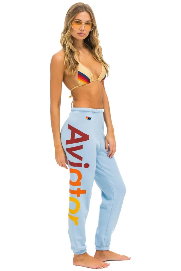 Women Sweatpants Aviator Nation 2 Sweatpants 8211 Ice