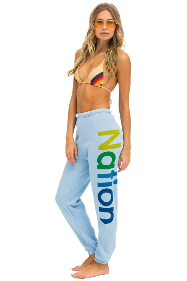 Women Sweatpants Aviator Nation 2 Sweatpants 8211 Ice