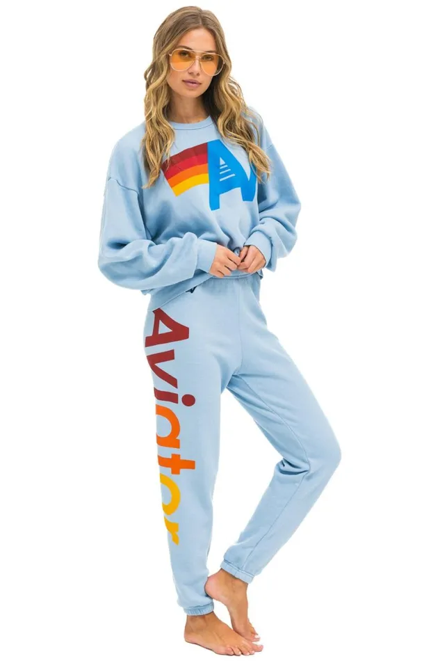 Women Sweatpants Aviator Nation 2 Sweatpants 8211 Ice