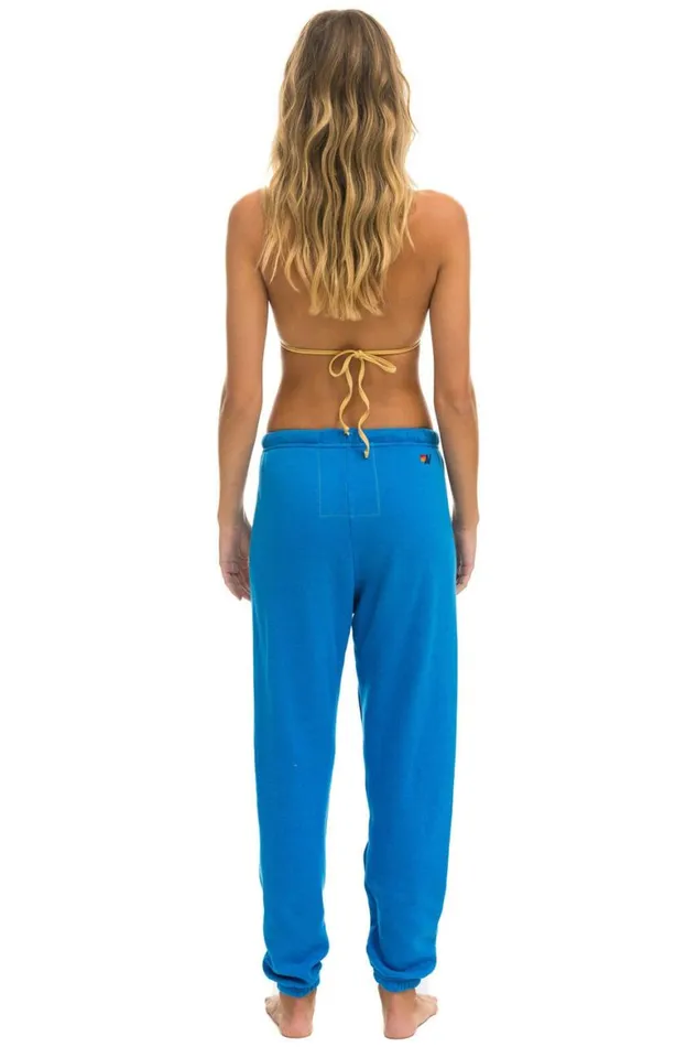 Women Sweatpants Aviator Nation Aspen Sweatpants 8211 Ocean
