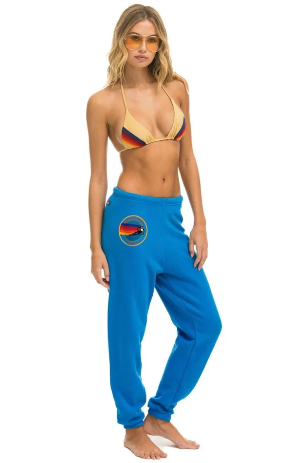 Women Sweatpants Aviator Nation Aspen Sweatpants 8211 Ocean