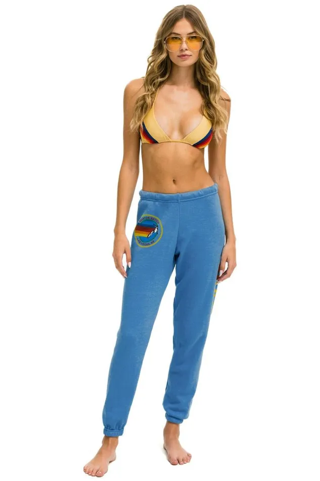 Women Sweatpants Aviator Nation Las Vegas Sweatpants 8211 Cobalt