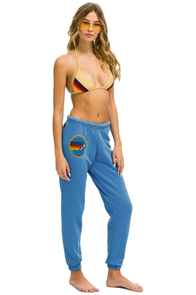 Women Sweatpants Aviator Nation Las Vegas Sweatpants 8211 Cobalt