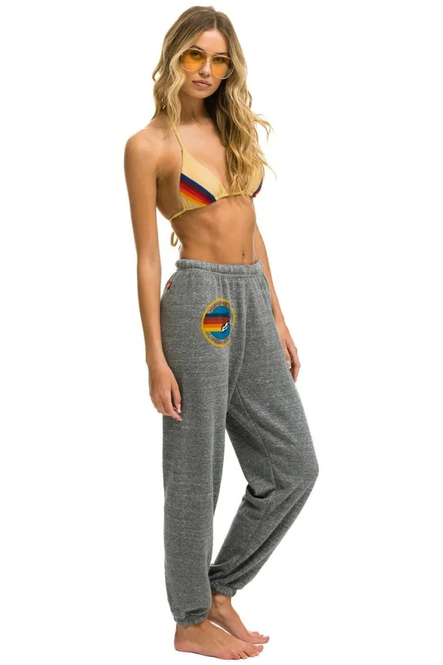 Women Sweatpants Aviator Nation Sweatpants 8211 Heather Grey