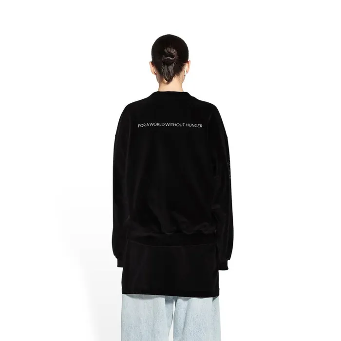 Women Sweatshirts and Hoodies Balenciaga Wfp Sweatshirt Regular Fit In Black