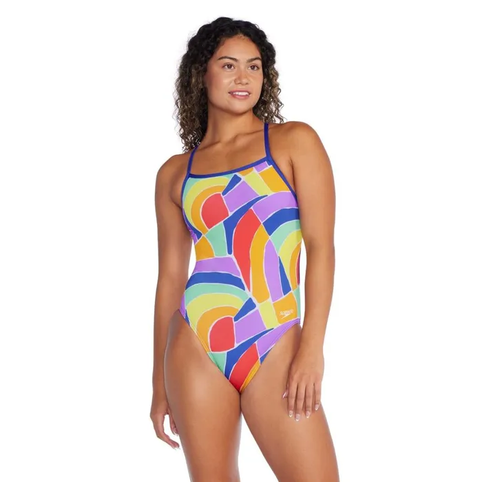 Women Swimming Costumes Speedo Women039s Pride Printed Tri Back Swimsuit Multi Women Swimming Costumes Speedo Women039s Pride Printed Tri Back Swimsuit Multi