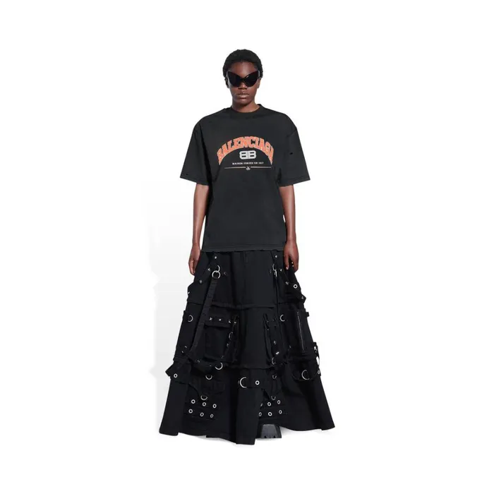 Women Tshirts Balenciaga Maison Balenciaga Tshirt Medium Fit In Black