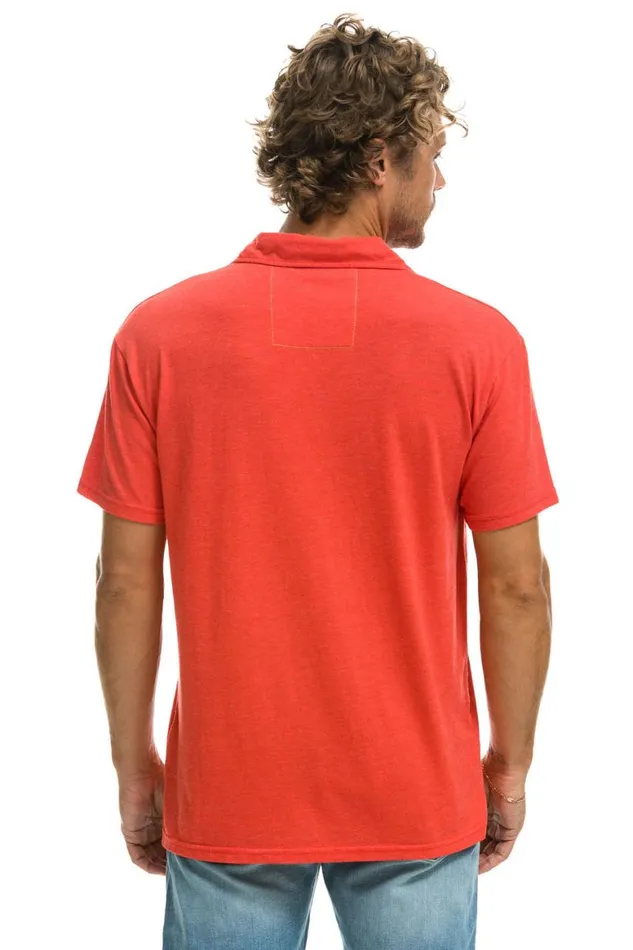 Women Tees Aviator Nation Polo 8211 Red
